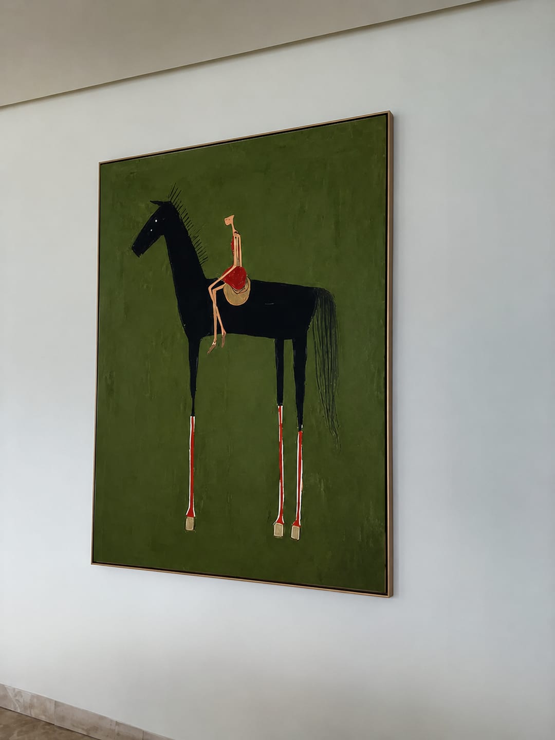 Customer photo review of Olive Rider-Modern Horse Painting