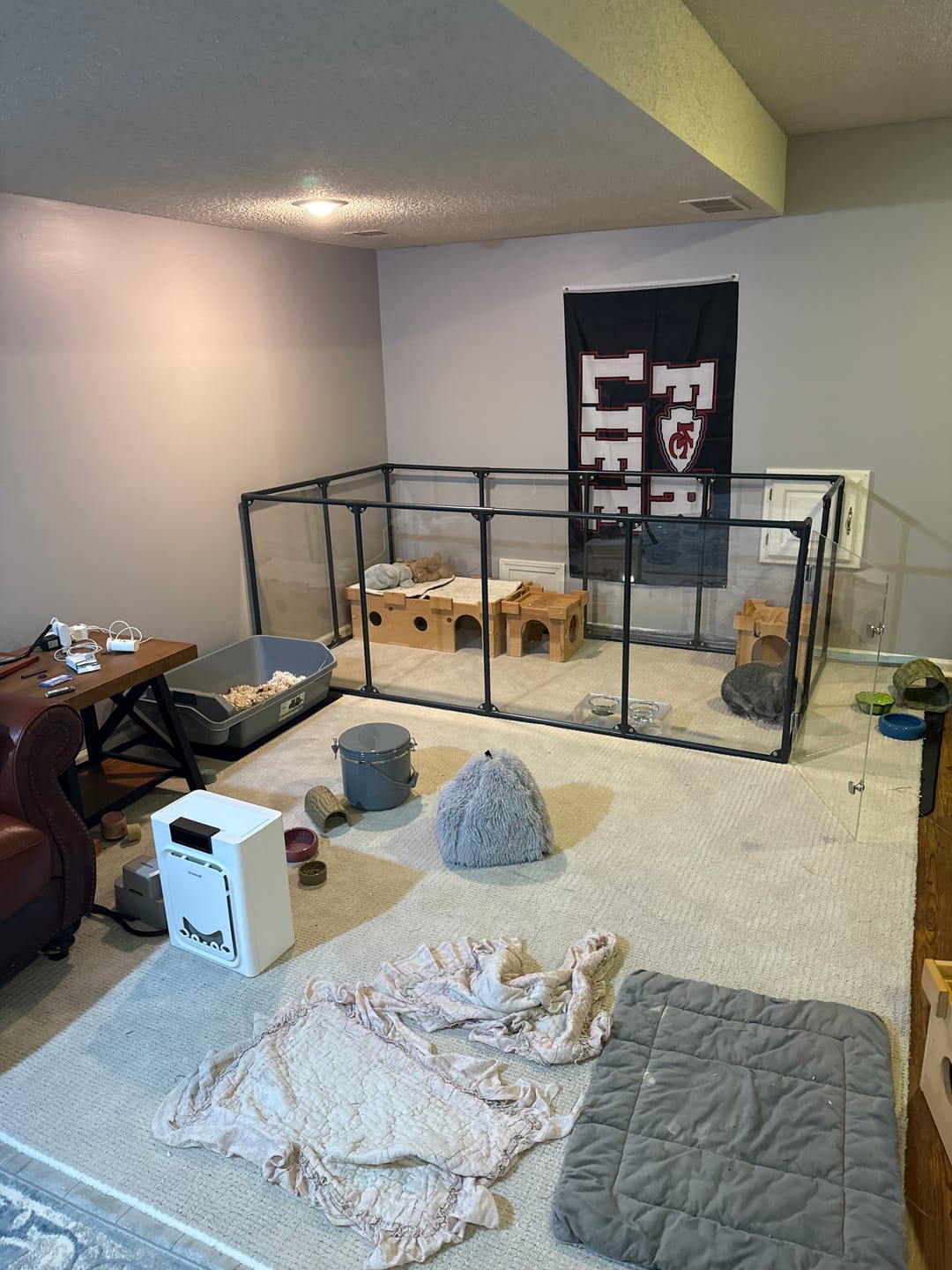 Customer photo review of 36" Tall Large Lucidium Pet Pen