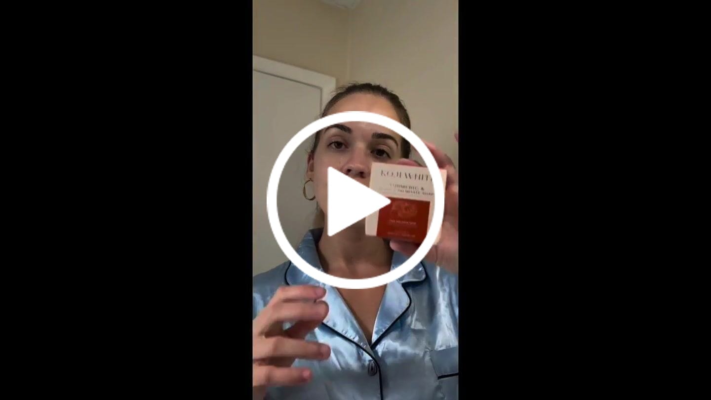 Customer video review of Turmeric & Kojic Acid Soap