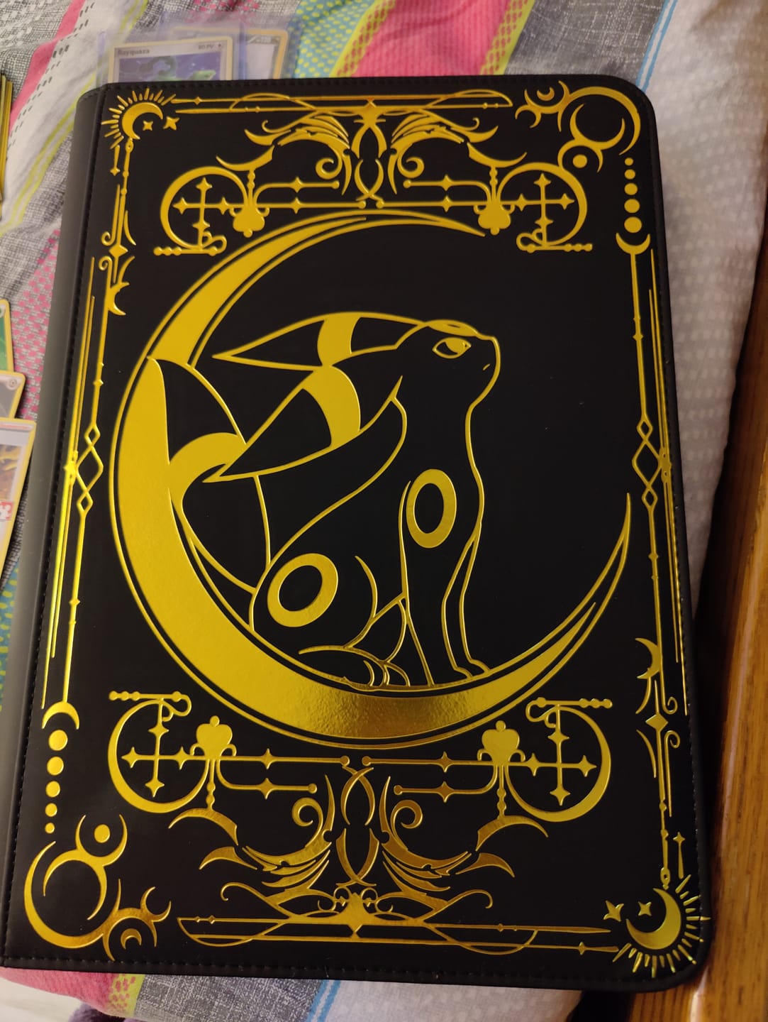 Customer photo review of Lunar Shadow 9-Pocket Trading Card Binder