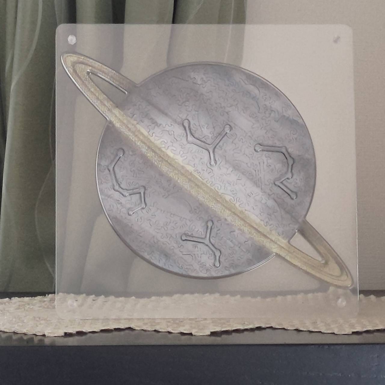 Customer photo review of 【６月入庫分予約】宇宙の破片 SATURN 土星と専用フレームセット