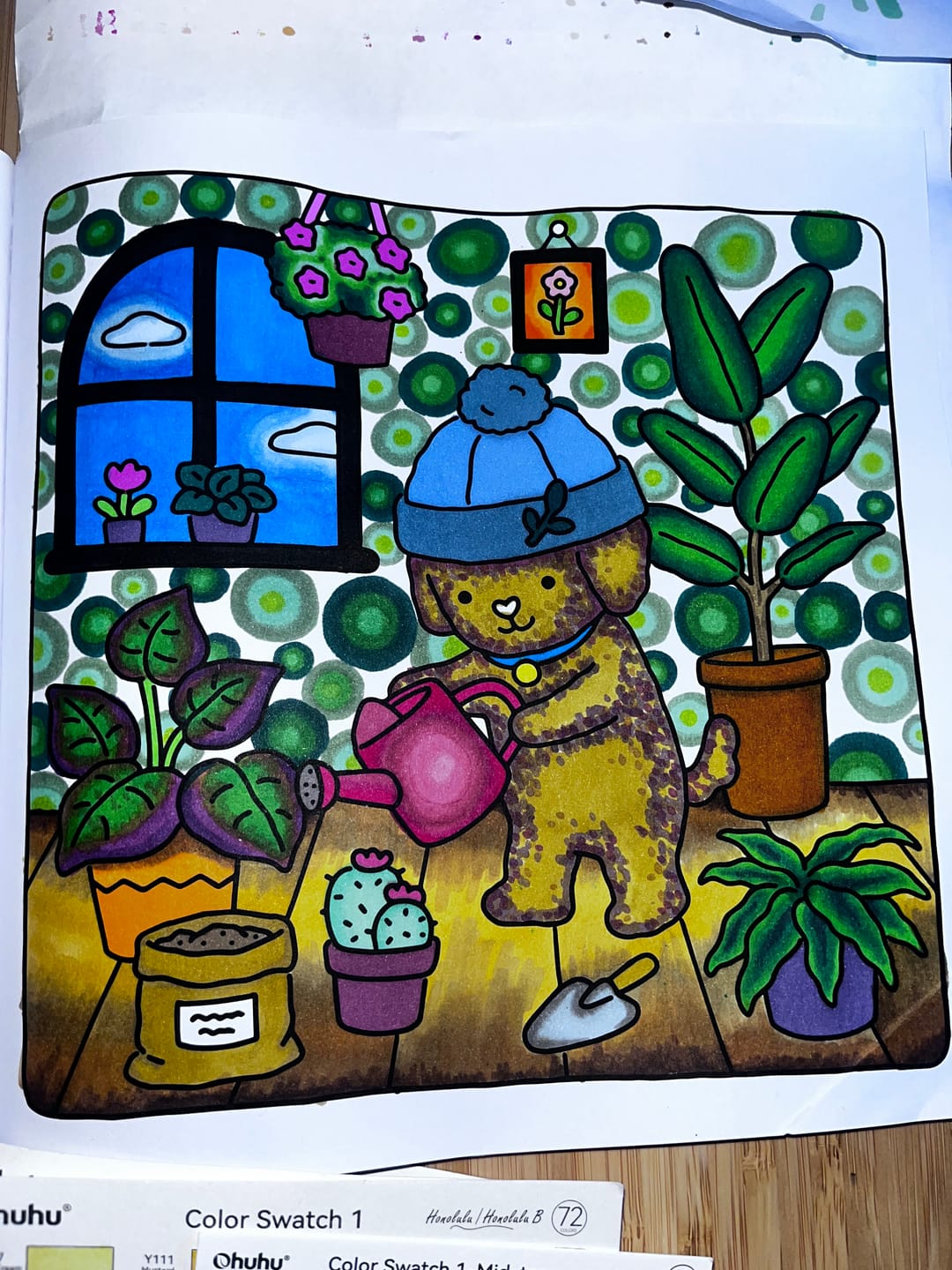 Customer photo review of Ohuhu Honolulu 48 Mid-tone Colors Dual Tips Alcohol Art Markers