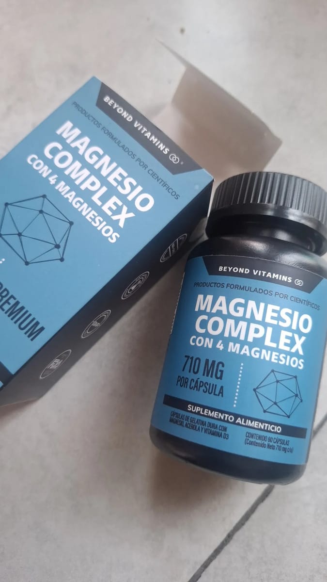 Customer photo review of Magnesio complex con 4 magnesios - 180 cápsulas