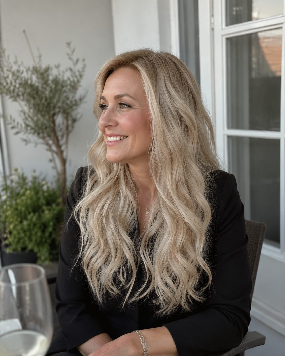 Customer photo review of Virgin Injection Tape in Hair Extensions Brown to Blonde #8/60
