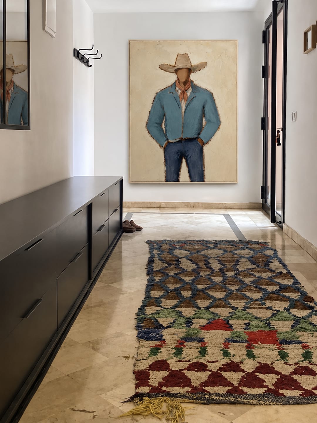 Customer photo review of Blue Mesa-Cowboy Portrait Painting