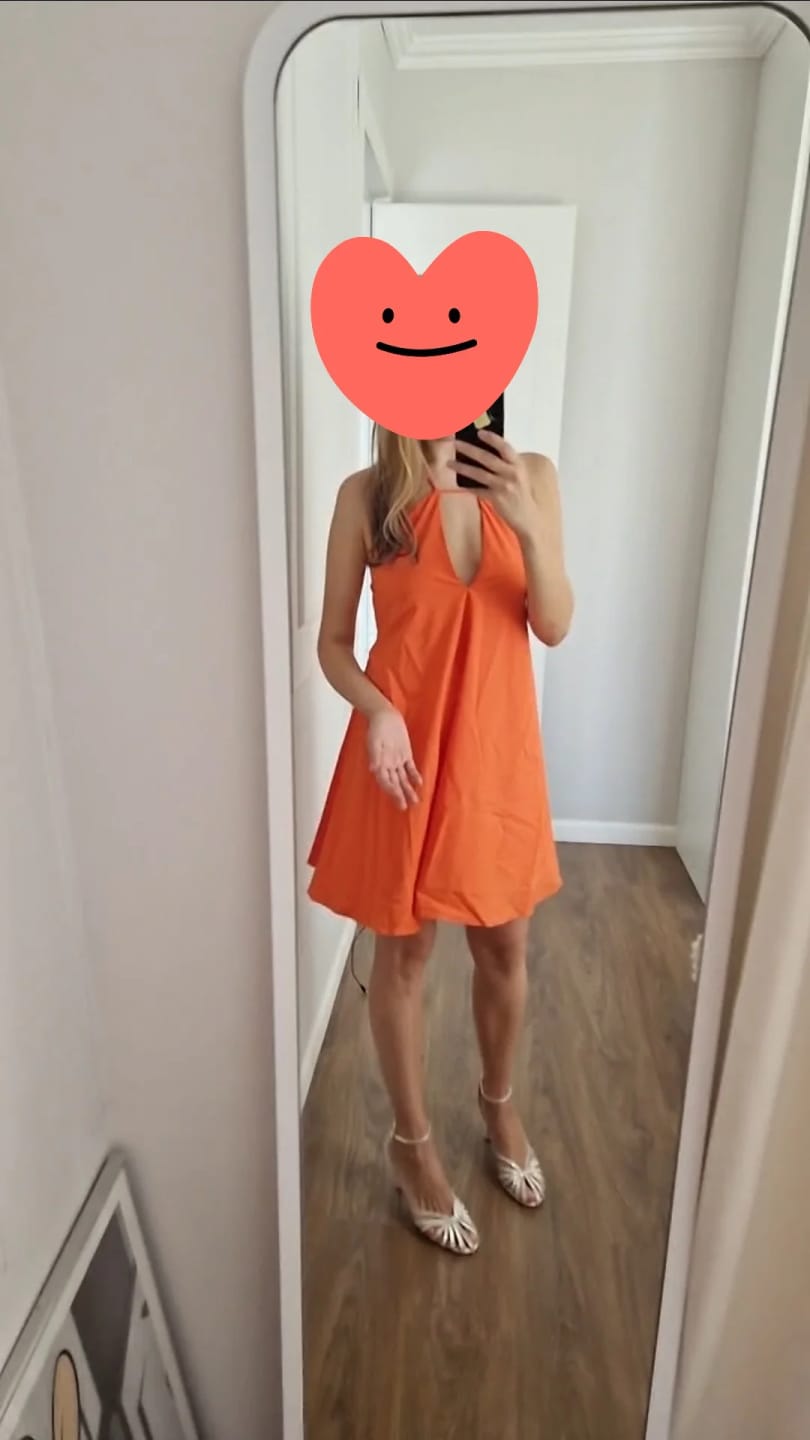 Customer photo review of Sophie Halter Mini Dress
