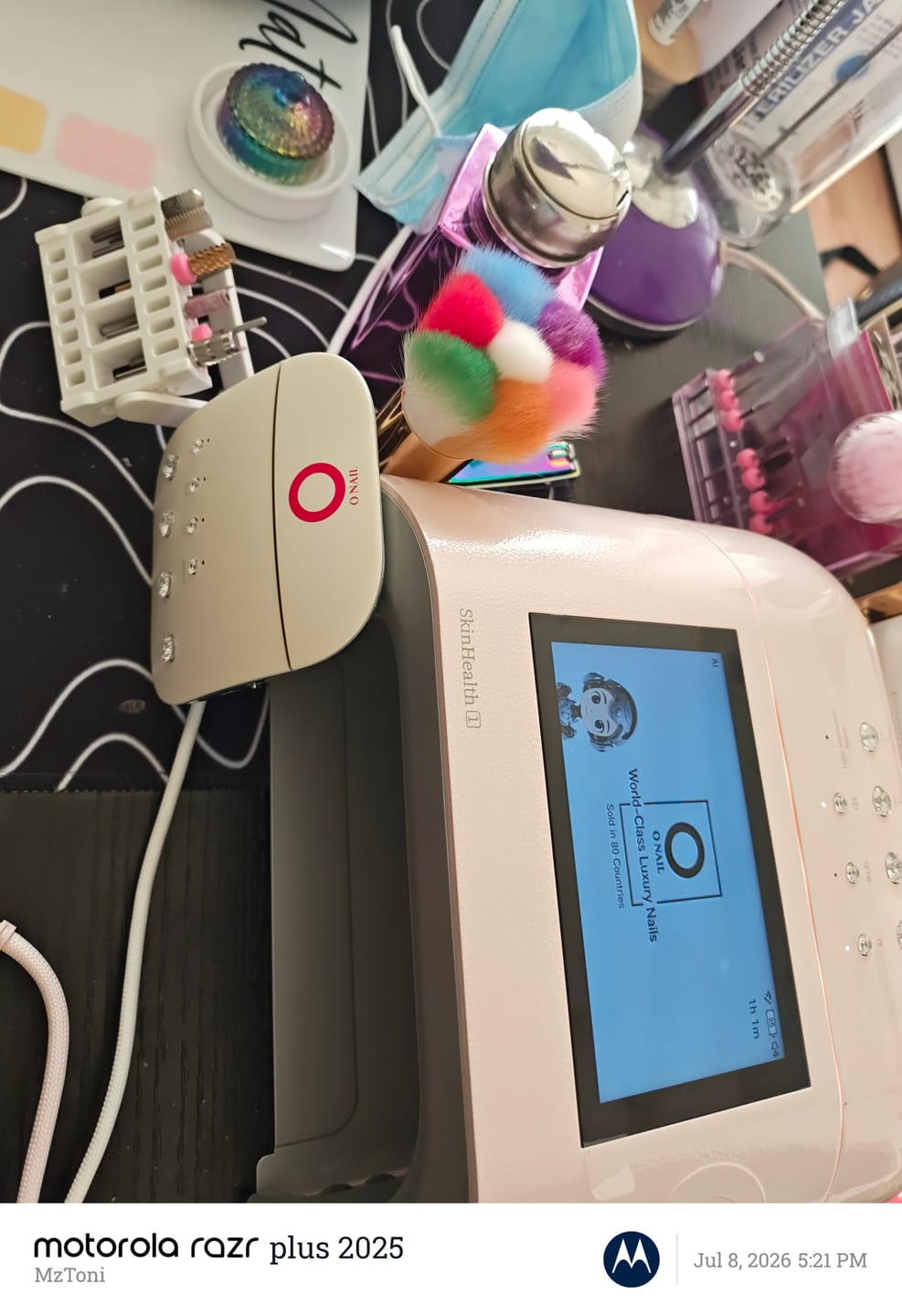 Customer photo review of ONAIL Rechargeable AI Nail Lamp (SUNX PRO MAX)