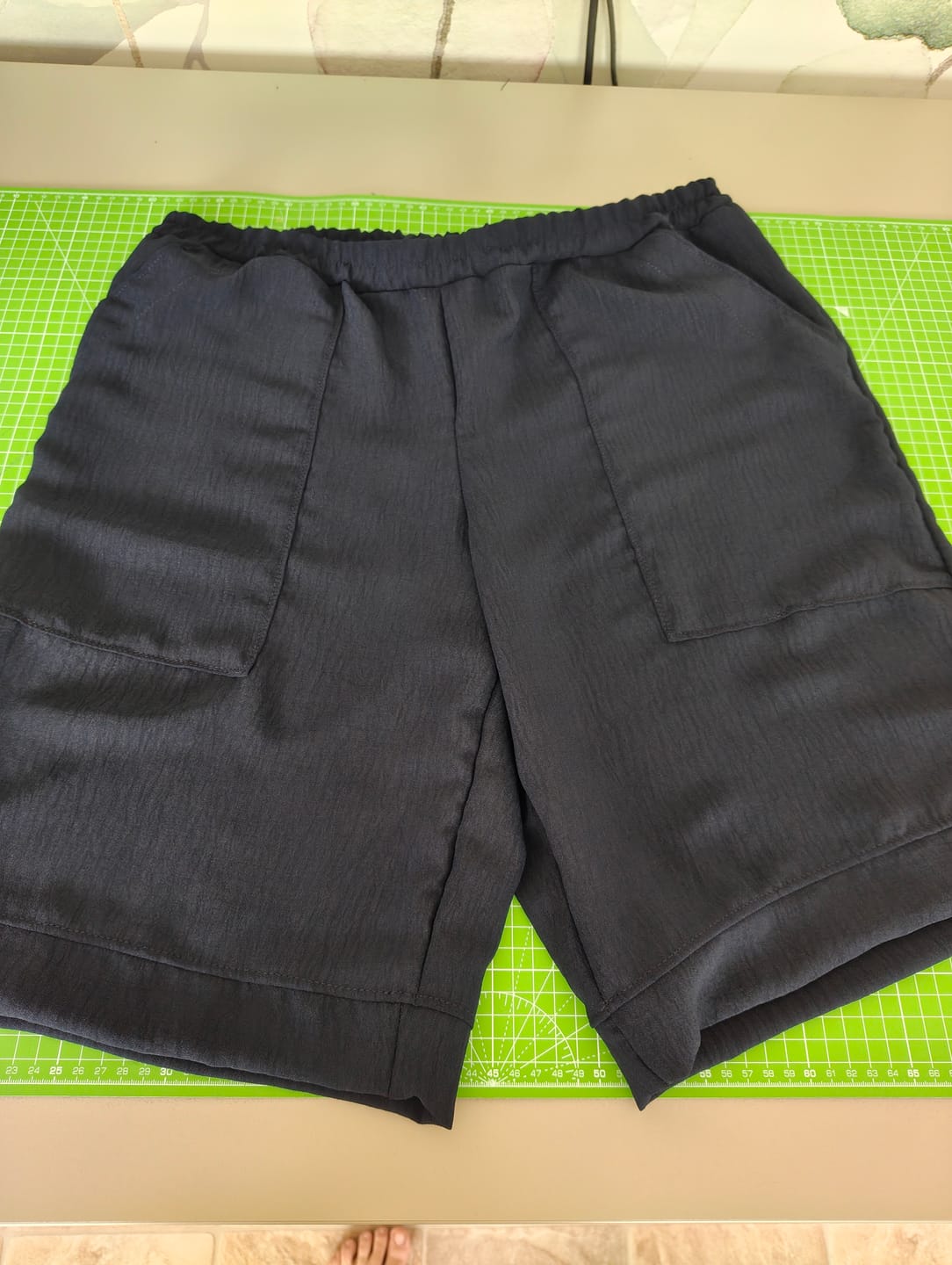 Customer photo review of Plain Italian Stretch Crepe Polyester Fabric