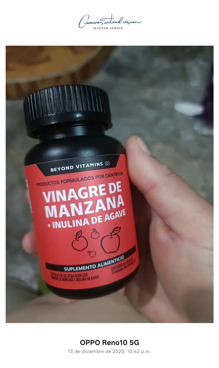 Customer photo review of Vinagre de Manzana + Inulina de Agave 150 caps