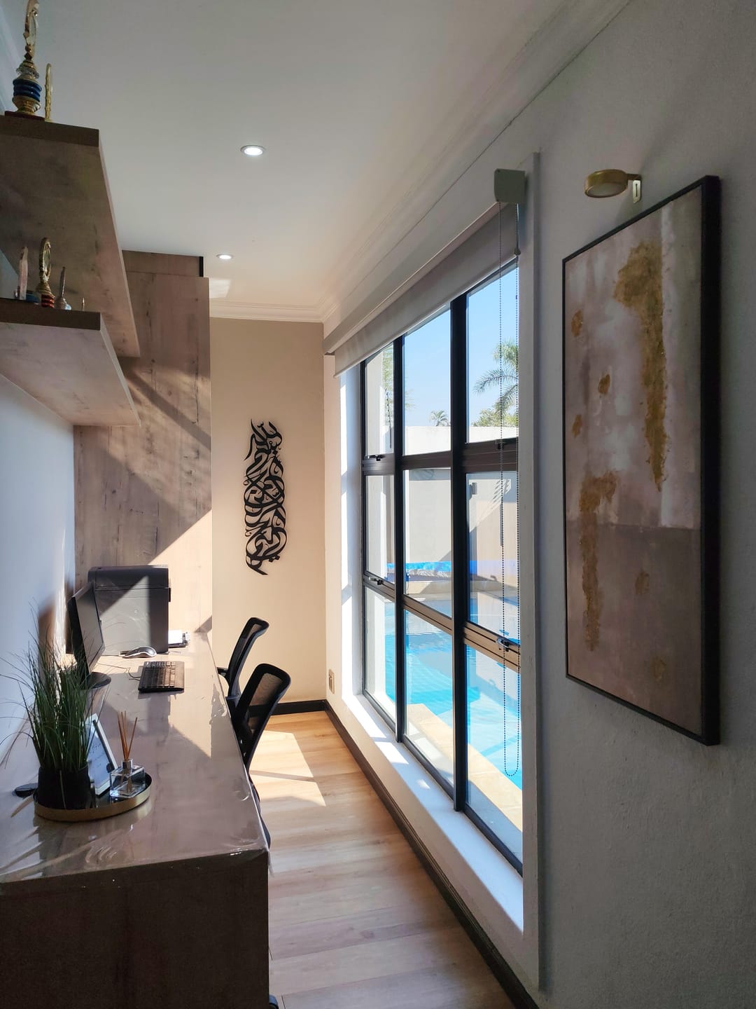 Customer photo review of BISMILLAH FULL VERTICAL METAL WALL ART