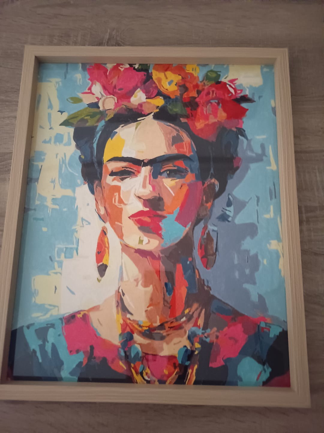 Customer photo review of Expressive Frida | Paint by Number