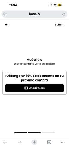 Cliente comparte una captura de pantalla del proceso de reseña para el Testocyp Testosterona Cypionato.