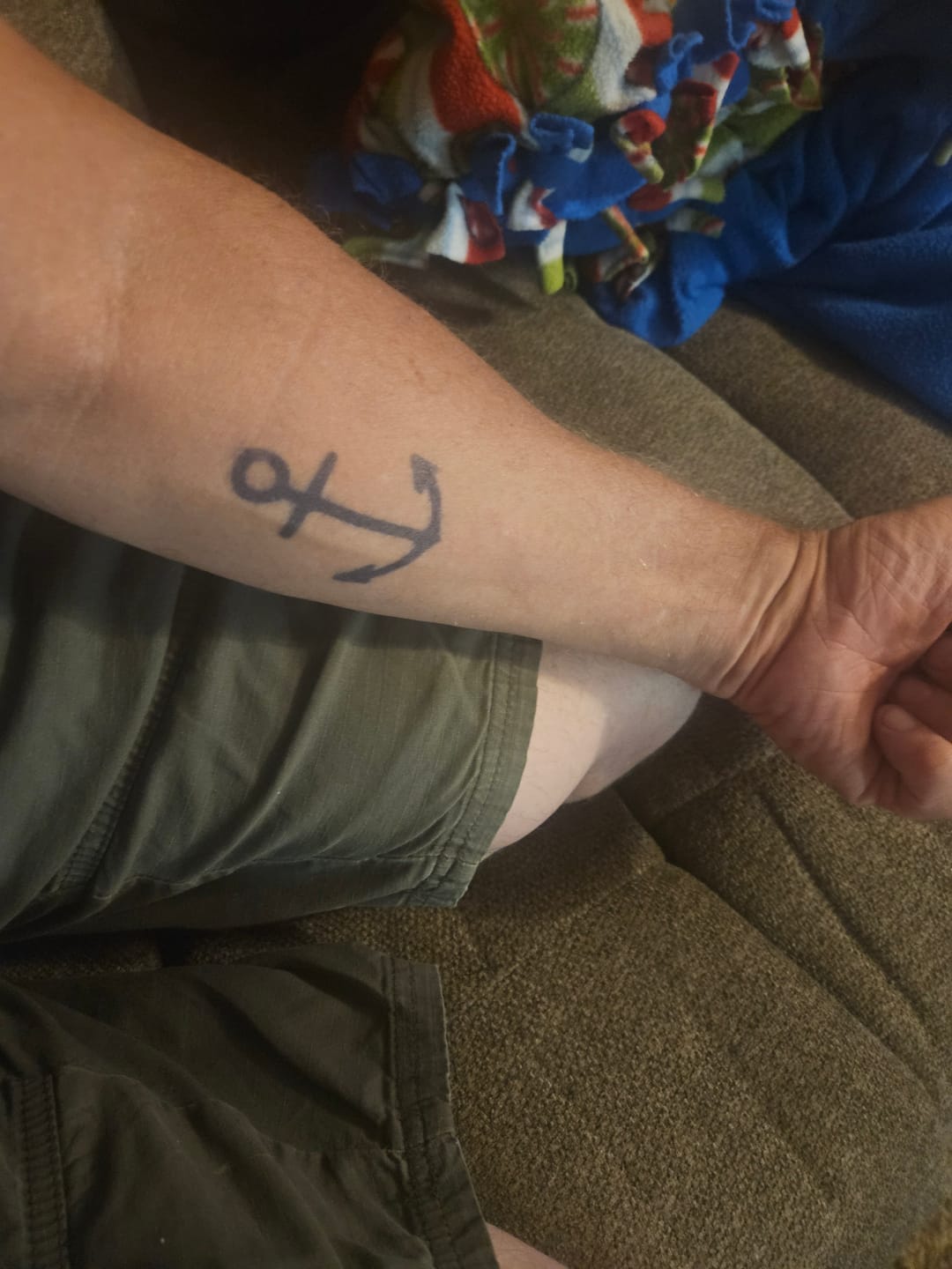 Customer photo review of Anchor Tattoo