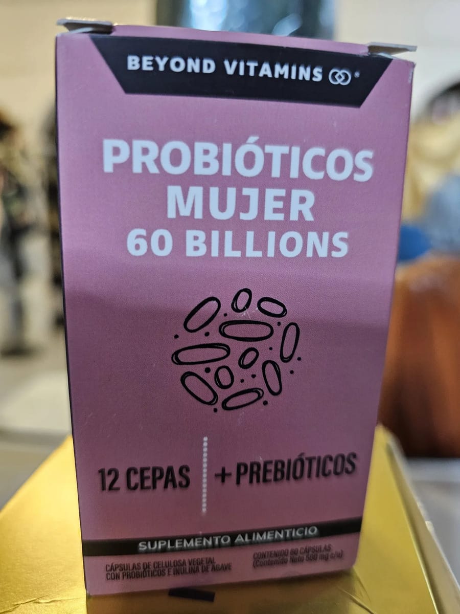 Customer photo review of Probioticos mujer 60 billions - 60 cápsulas