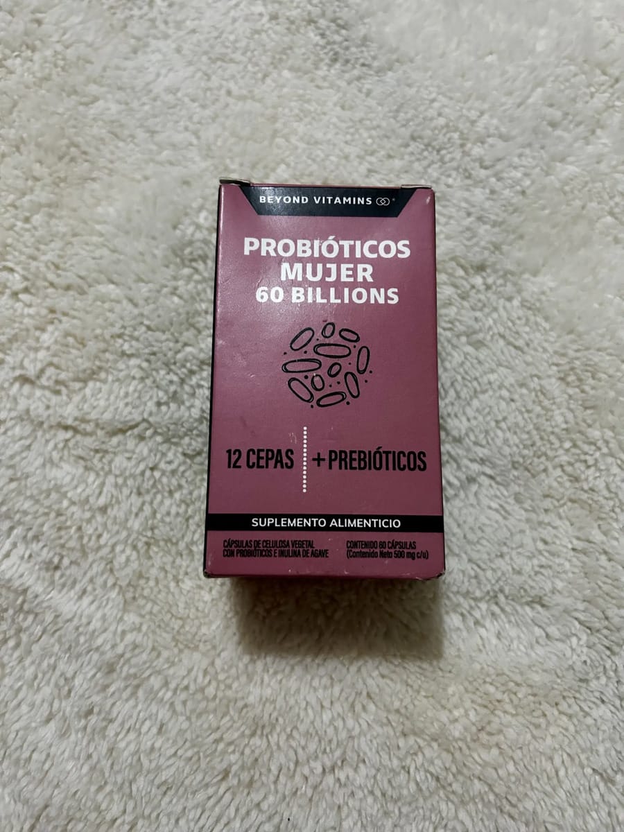 Customer photo review of Probioticos mujer 60 billions - 60 cápsulas