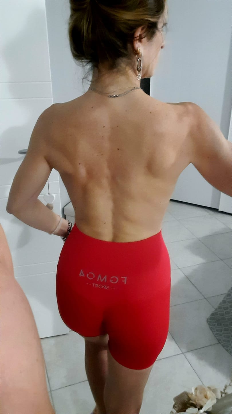 Customer photo review of Shorts CALIPSO Rosso Lampone Costine