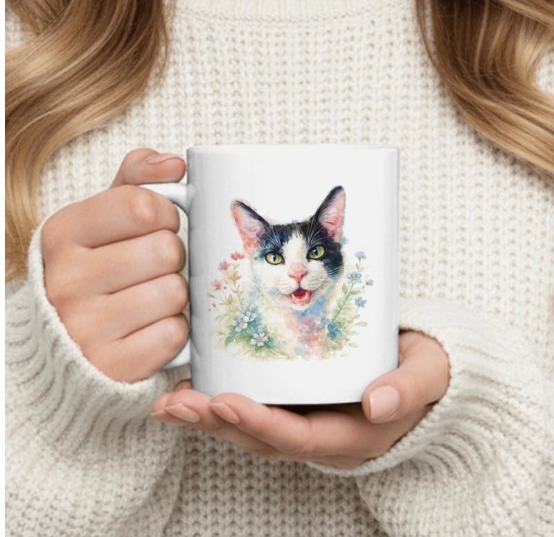 Customer photo review of Watercolour - Personalised Mug