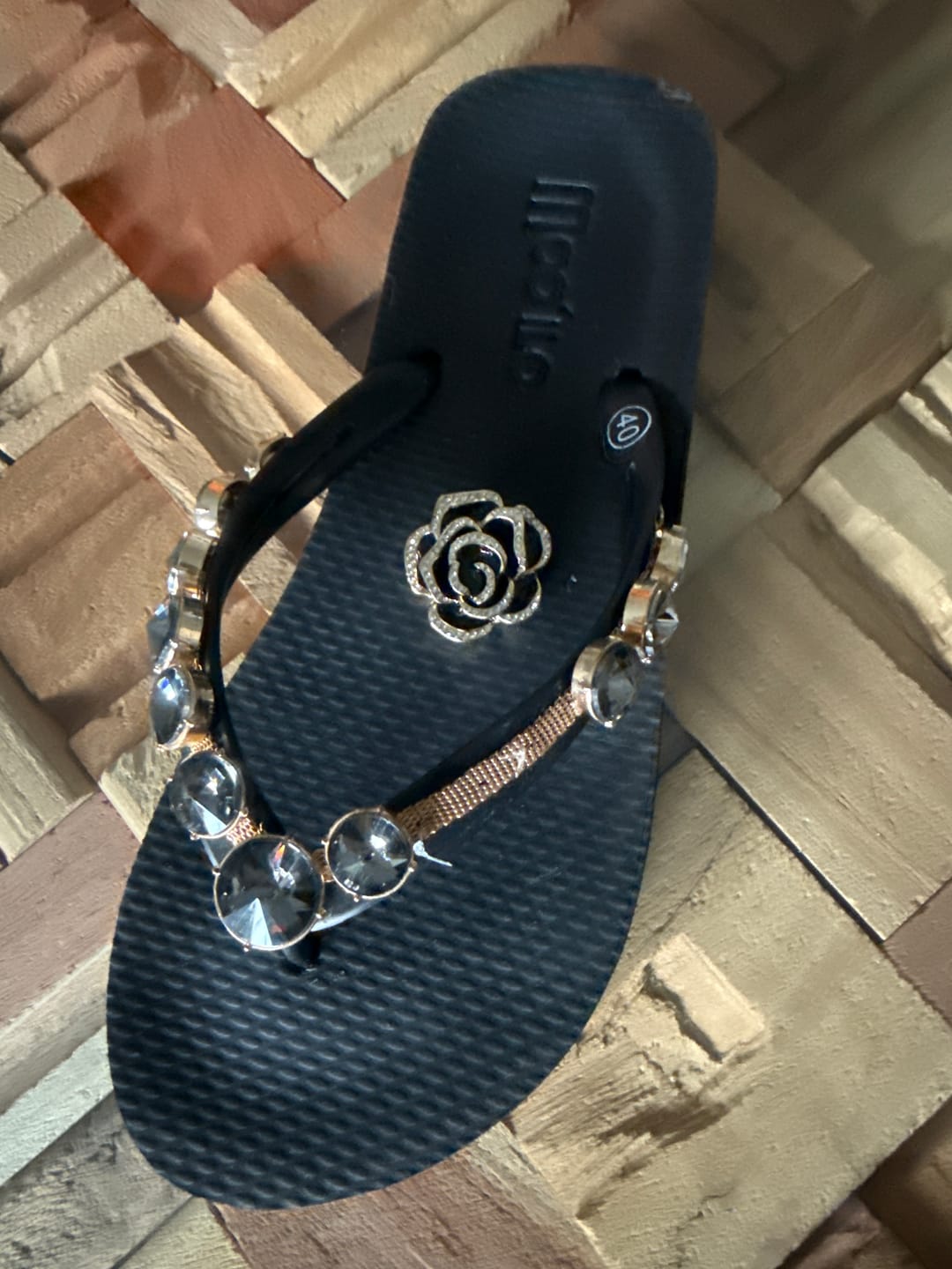 Customer photo review of Flip-Flop / Rose - Schwarz-Gold
