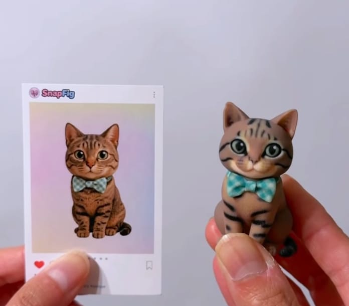 Customer photo review of Custom 3D Pet Figure Keychain