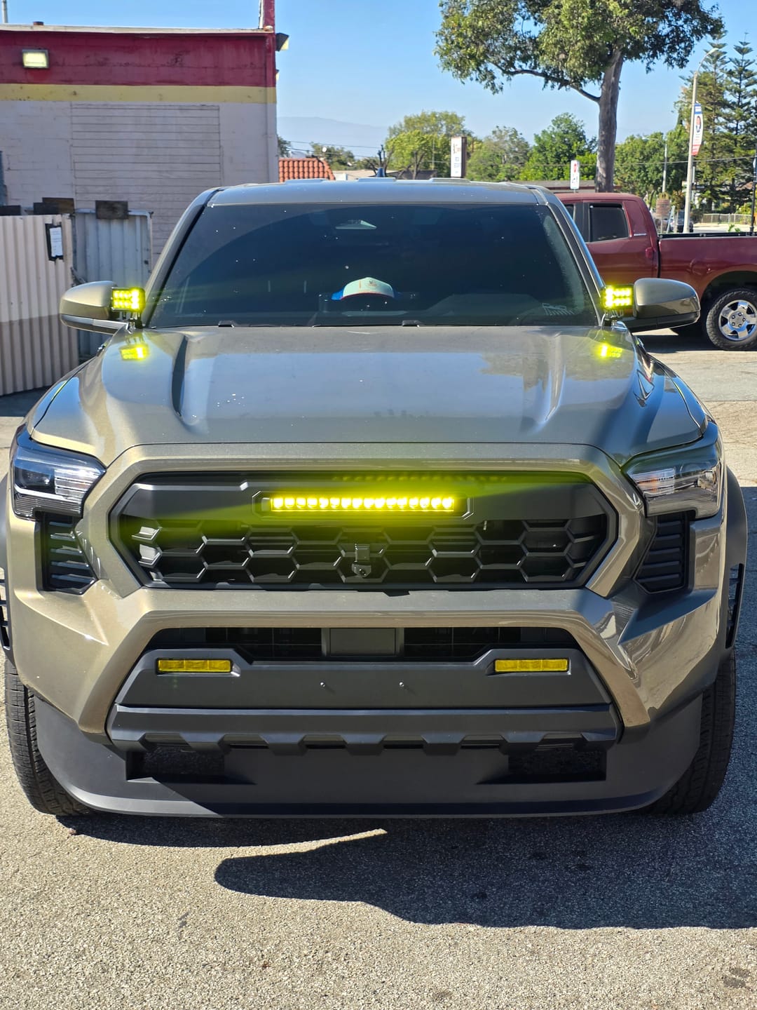Customer photo review of 2024+ Tacoma Apex Pro Grille with LED Light Bar by YotaTribe