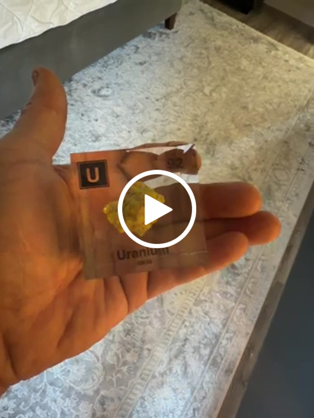 Customer video review of Uranium Element Cube (2inch Autunite)