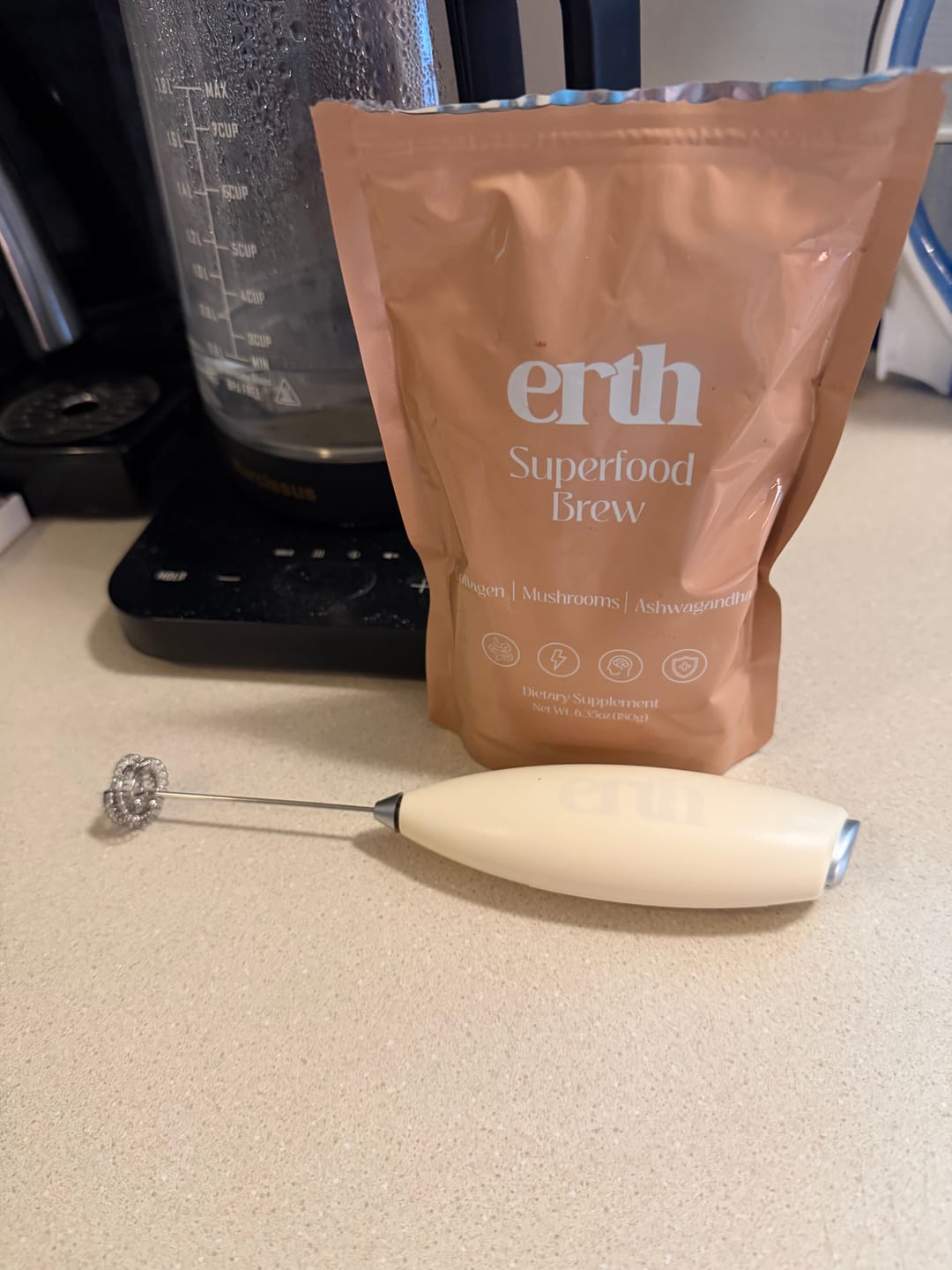Customer photo review of Superfood Brew 1 Month Supply