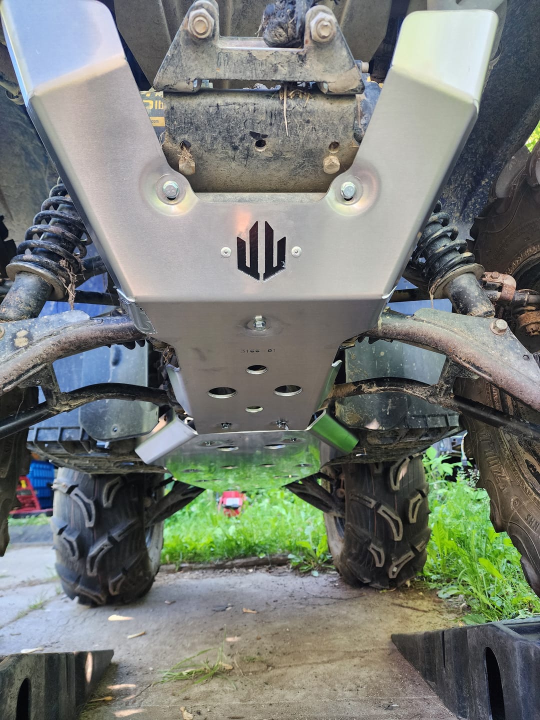Customer photo review of Full Frame Skid Plate Kit — Yamaha Kodiak 700 (2016—26)