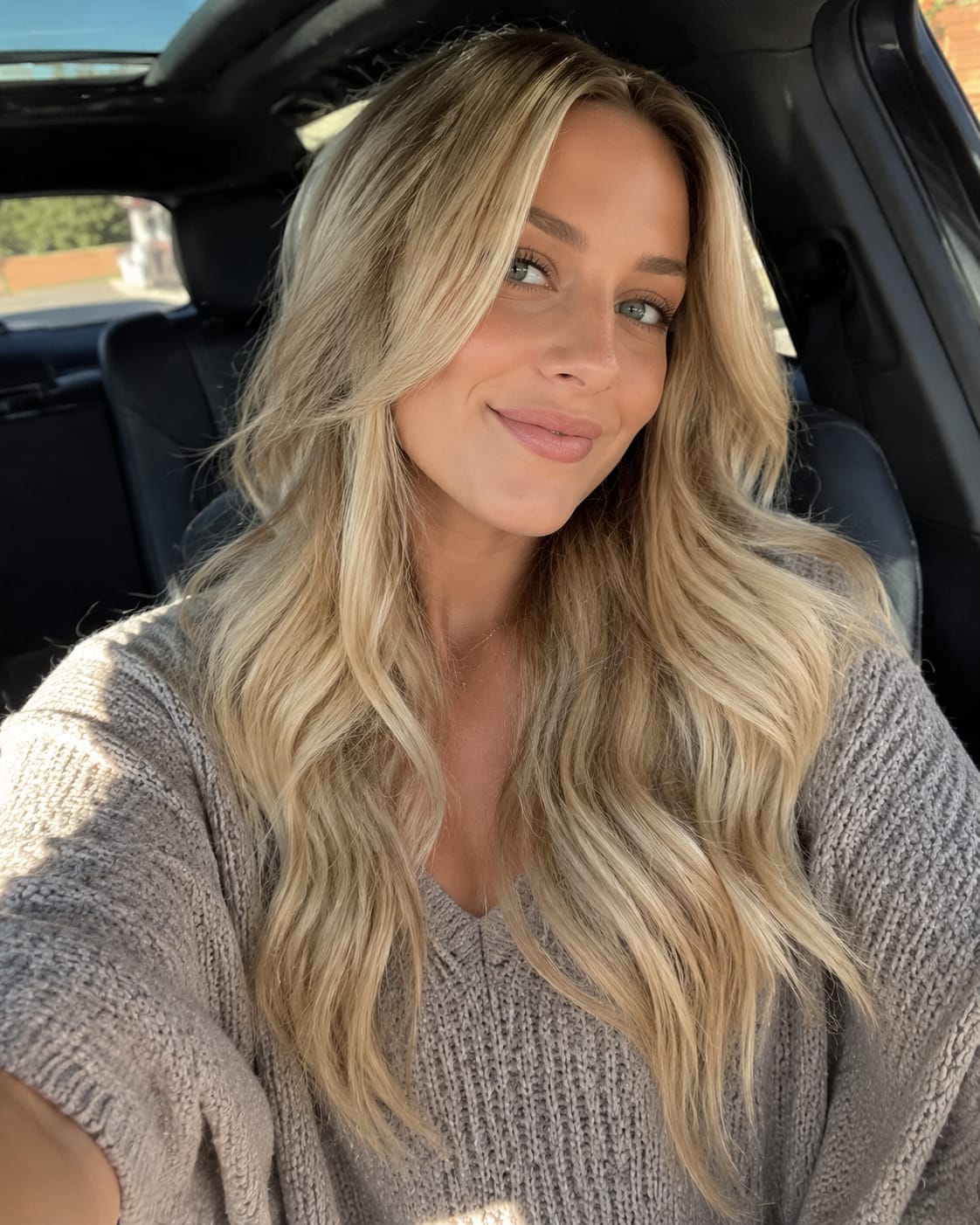 Customer photo review of Virgin Injection Tape in Hair Extensions Brown Ombre #8/27/60