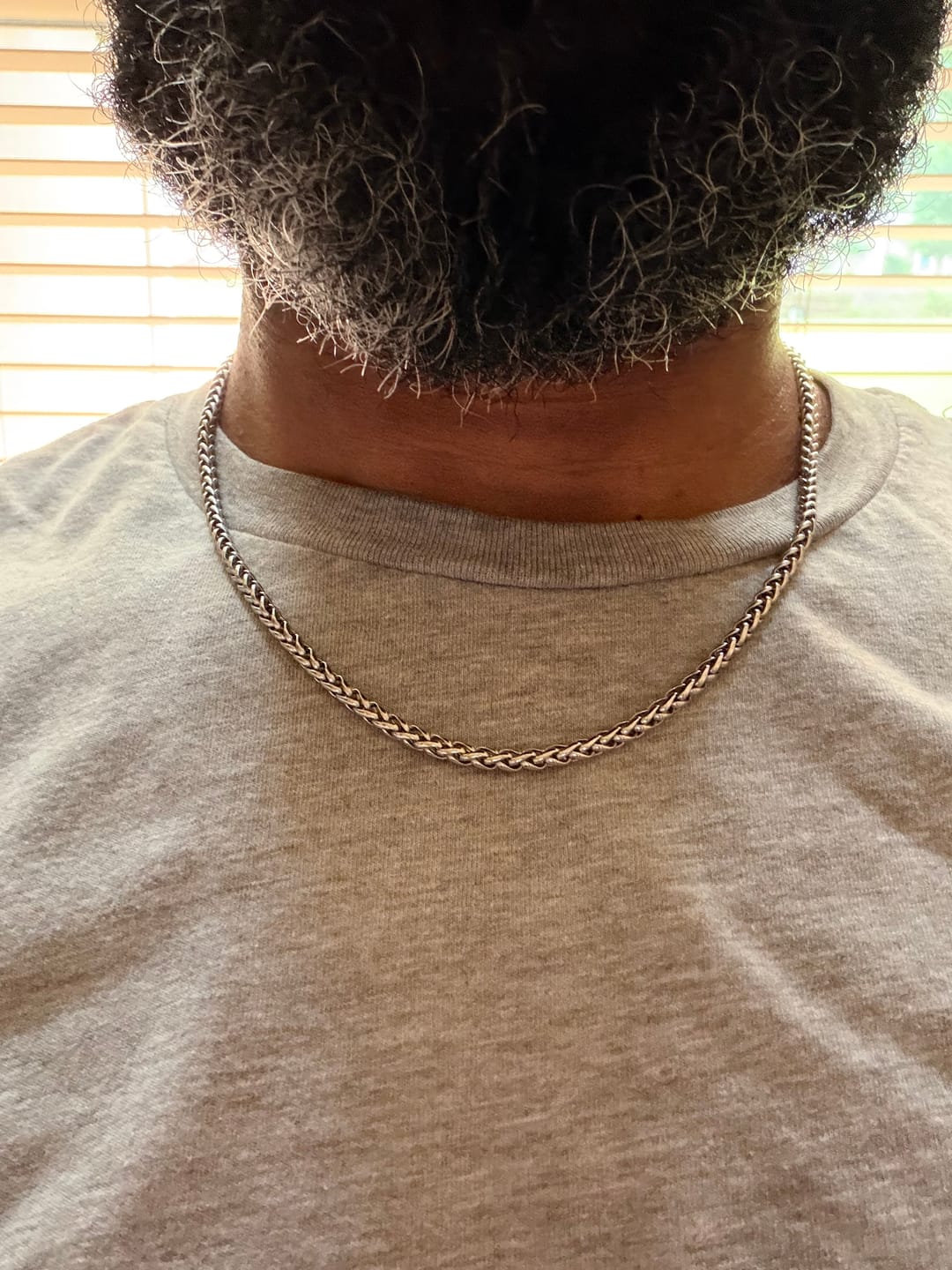Customer photo review of 4mm Wheat Chain