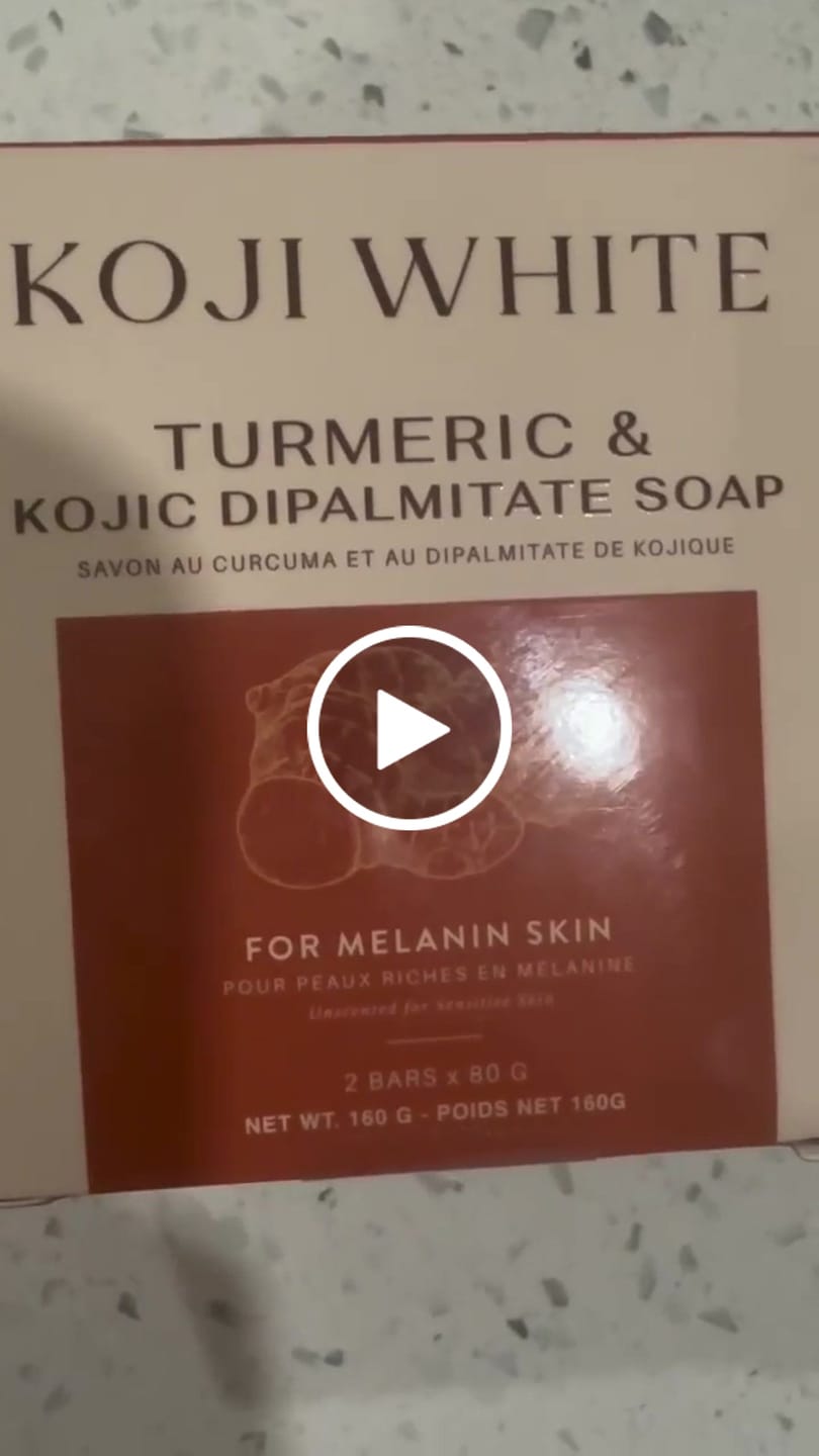 Customer video review of Turmeric & Kojic Acid Soap