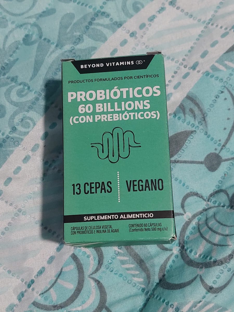 Customer photo review of Probióticos 60 billions (Con prebióticos) - 60 cápsulas