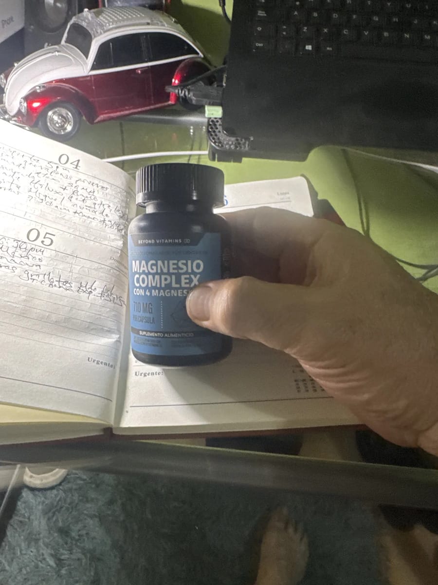 Customer photo review of Magnesio complex con 4 magnesios - 180 cápsulas
