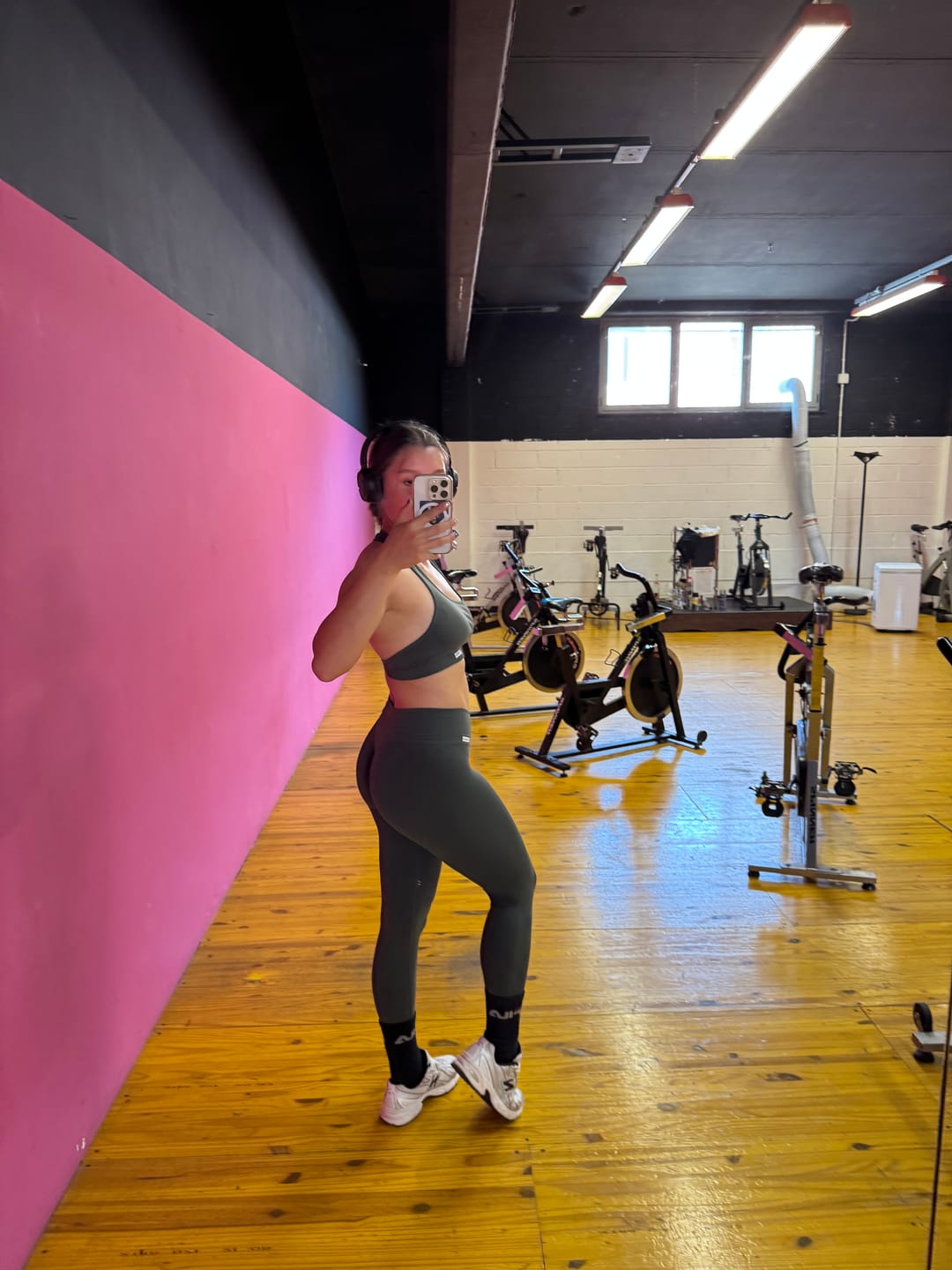 Customer photo review of Leggings Push Up a vita bassa Allure Coal Green