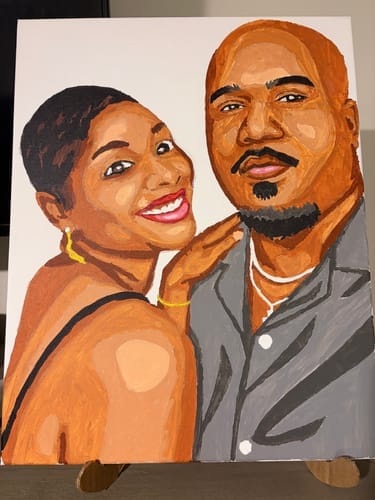 Customer photo review of Couples Paint Kit