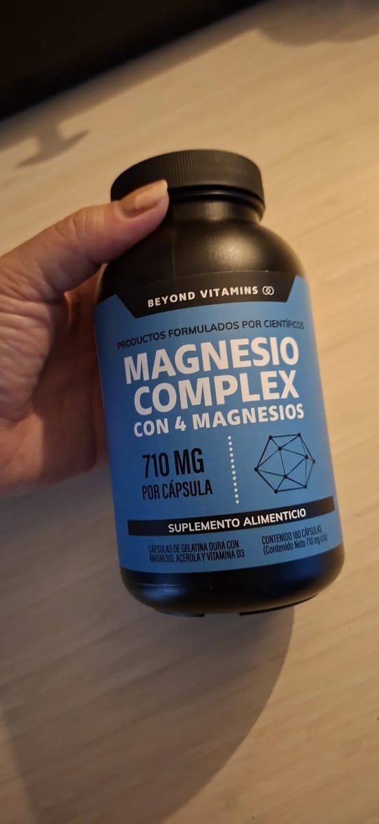 Customer photo review of Magnesio complex con 4 magnesios - 180 cápsulas