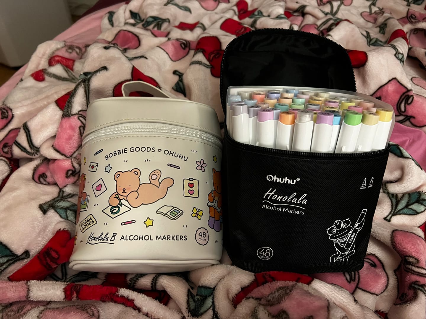 Customer photo review of Ohuhu Honolulu 48 Pastel Colors Dual Tips Alcohol Art Markers-Sweetness (New Color Codes)