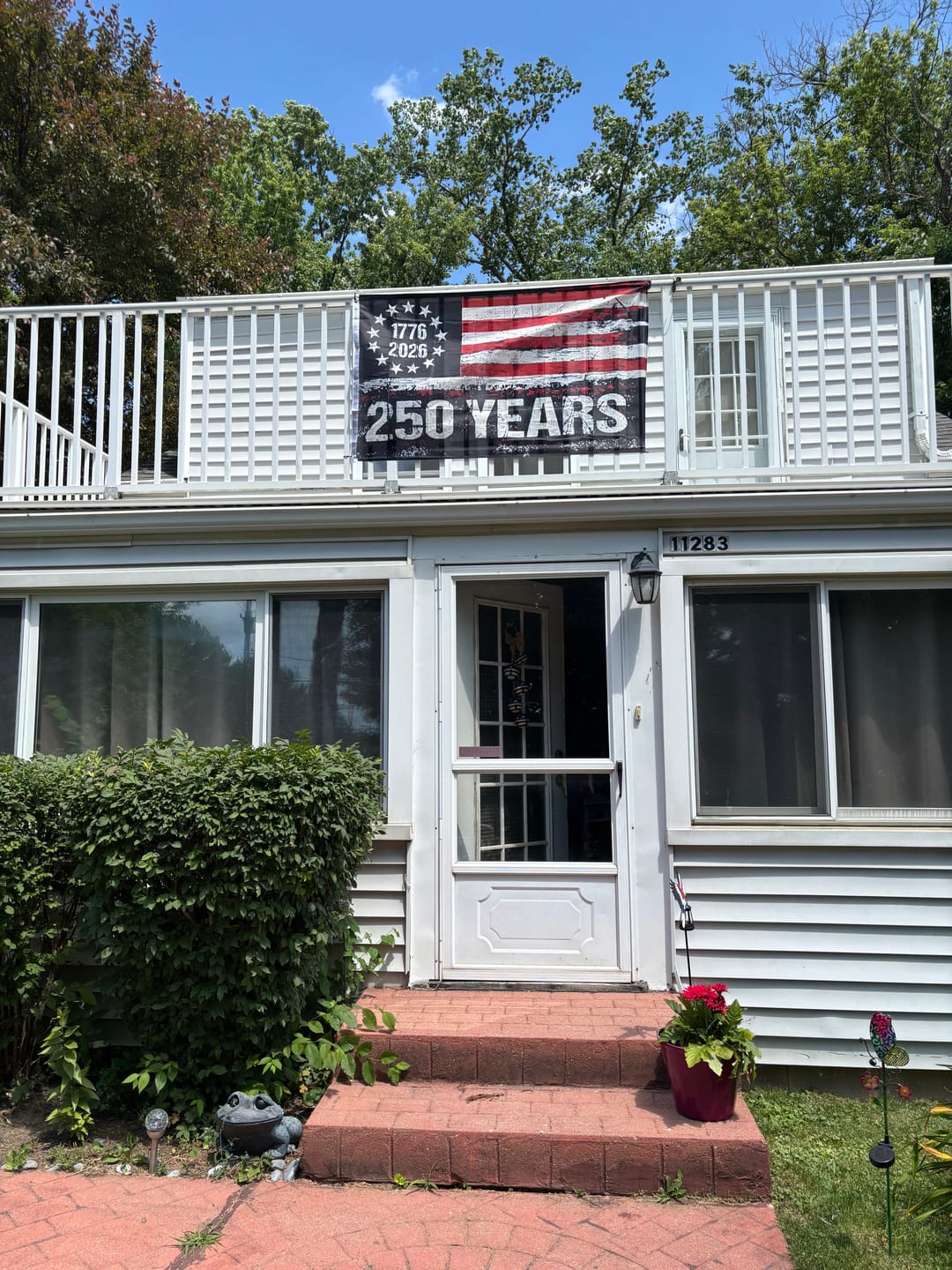 Customer photo review of 1776-2026 America 250 Flag | 250th Anniversary 3x5 Banner