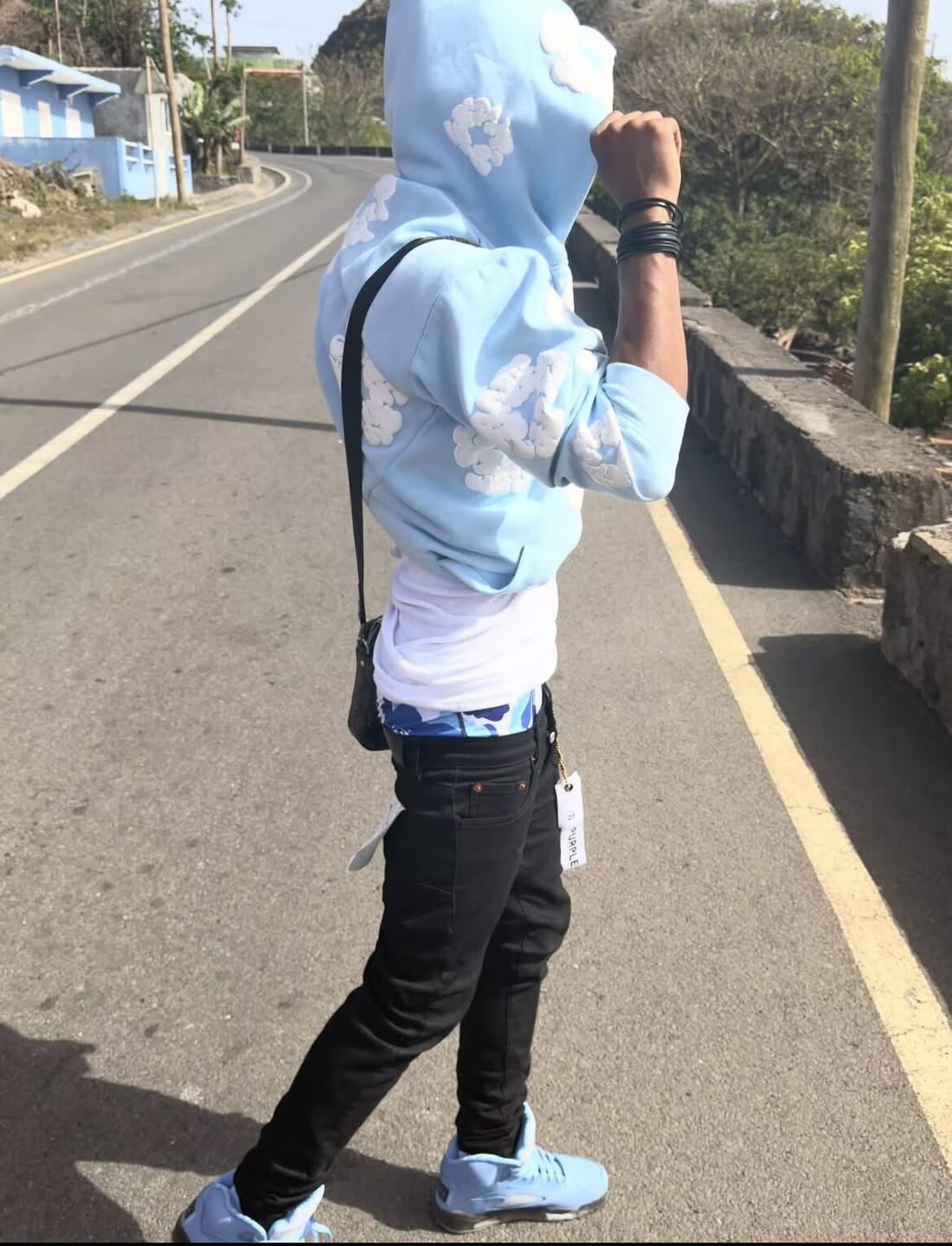Customer photo review of Purple Brand Jeans