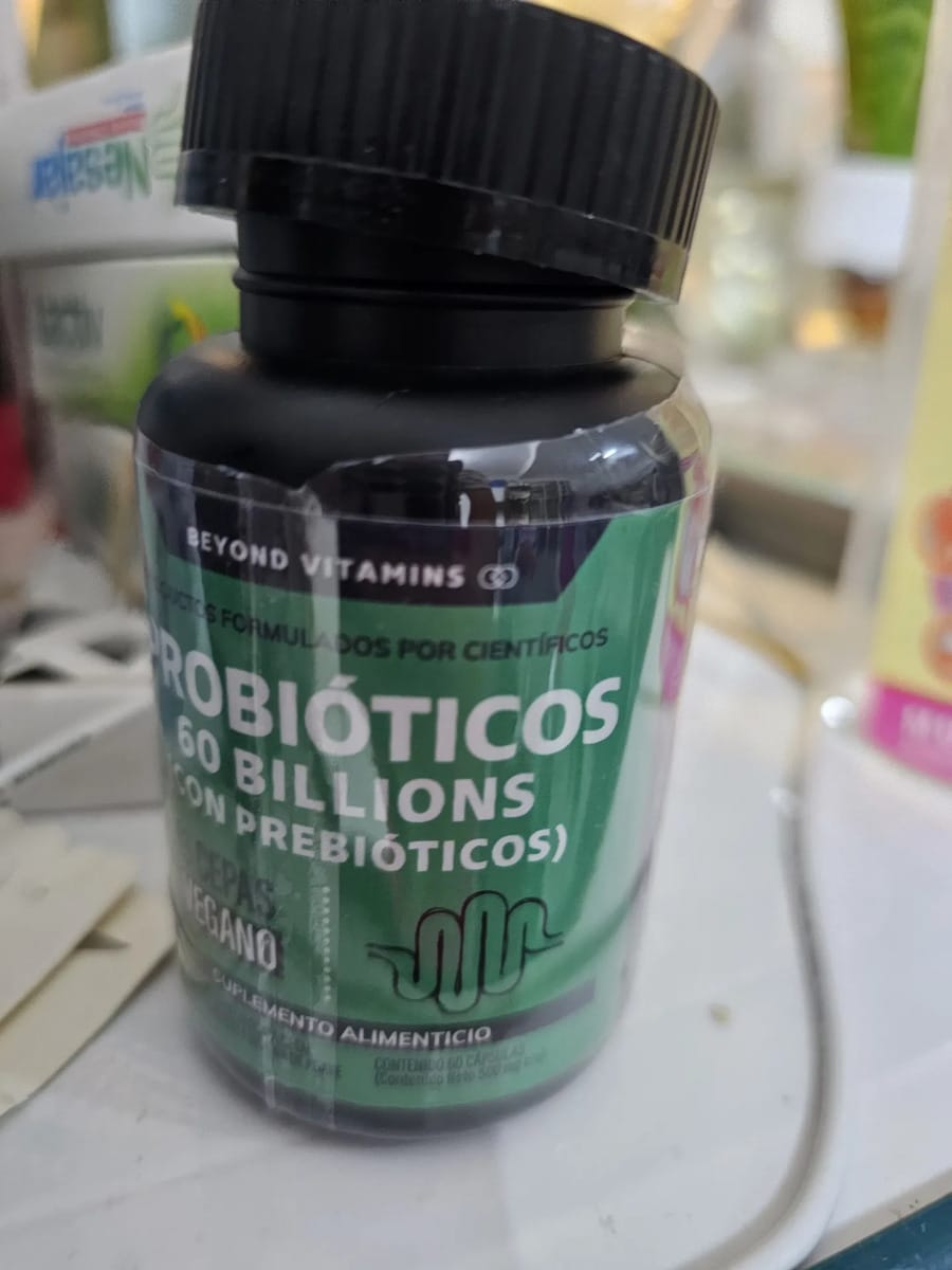 Customer photo review of Probióticos 60 billions (Con prebióticos) - 60 cápsulas