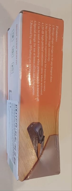 Customer photo review of Portable Door Stop Security Alarm