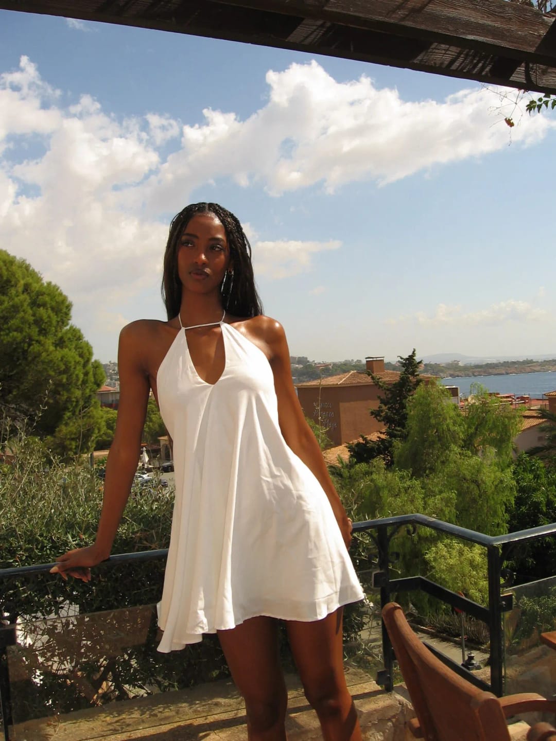 Customer photo review of Sophie Halter Mini Dress