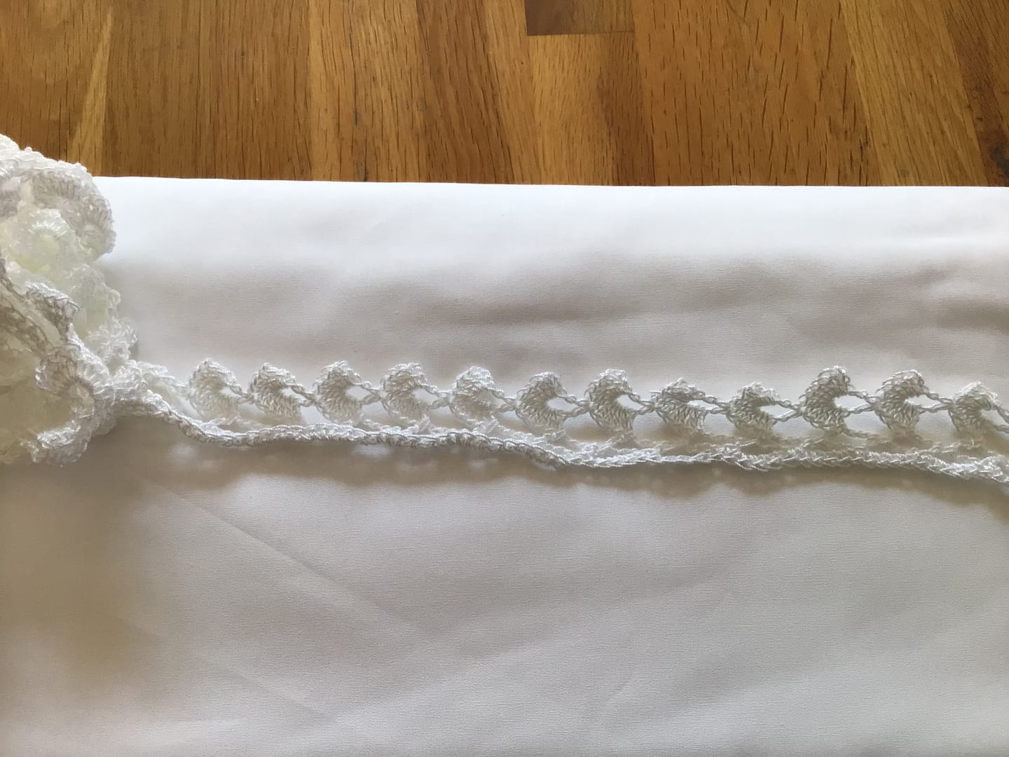 Customer photo review of White Mercerised 100% Cotton Fabric