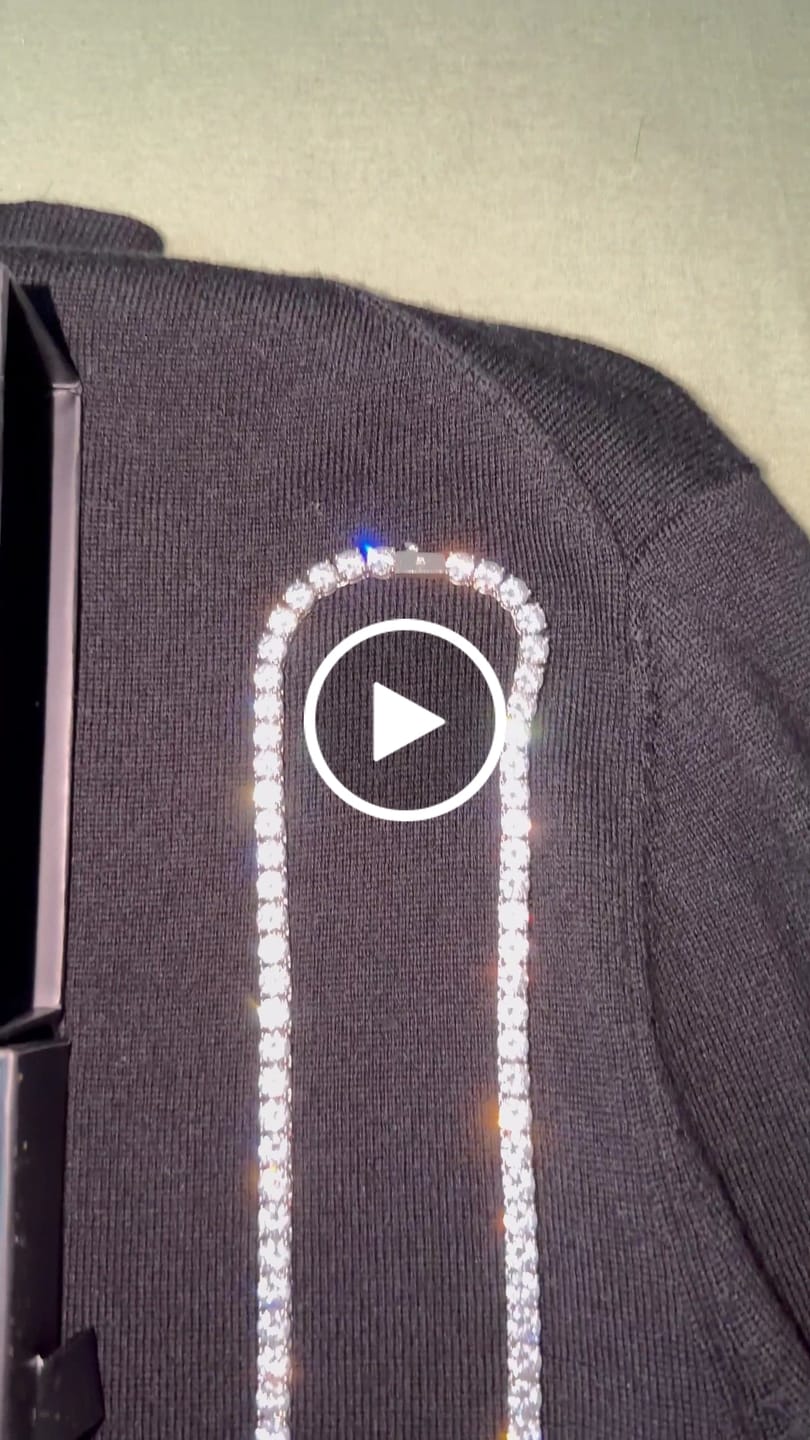 Customer video review of 6mm Moissanite Tennis Chain - Silver - D Colour - VVS1