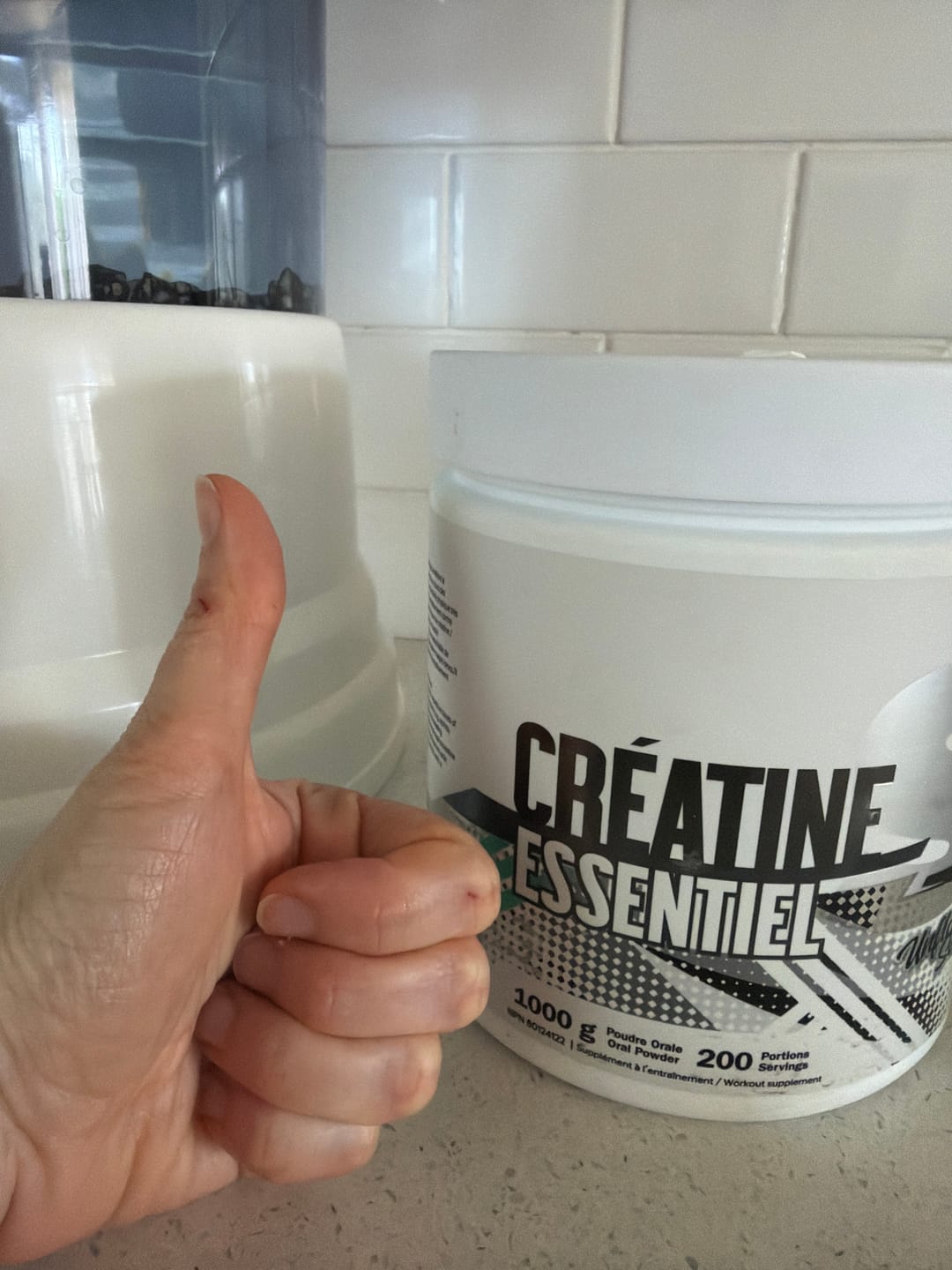 Customer photo review of Shop Santé - Essentiel Créatine - 1kg