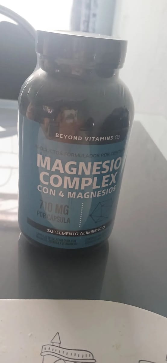 Customer photo review of Magnesio complex con 4 magnesios - 180 cápsulas