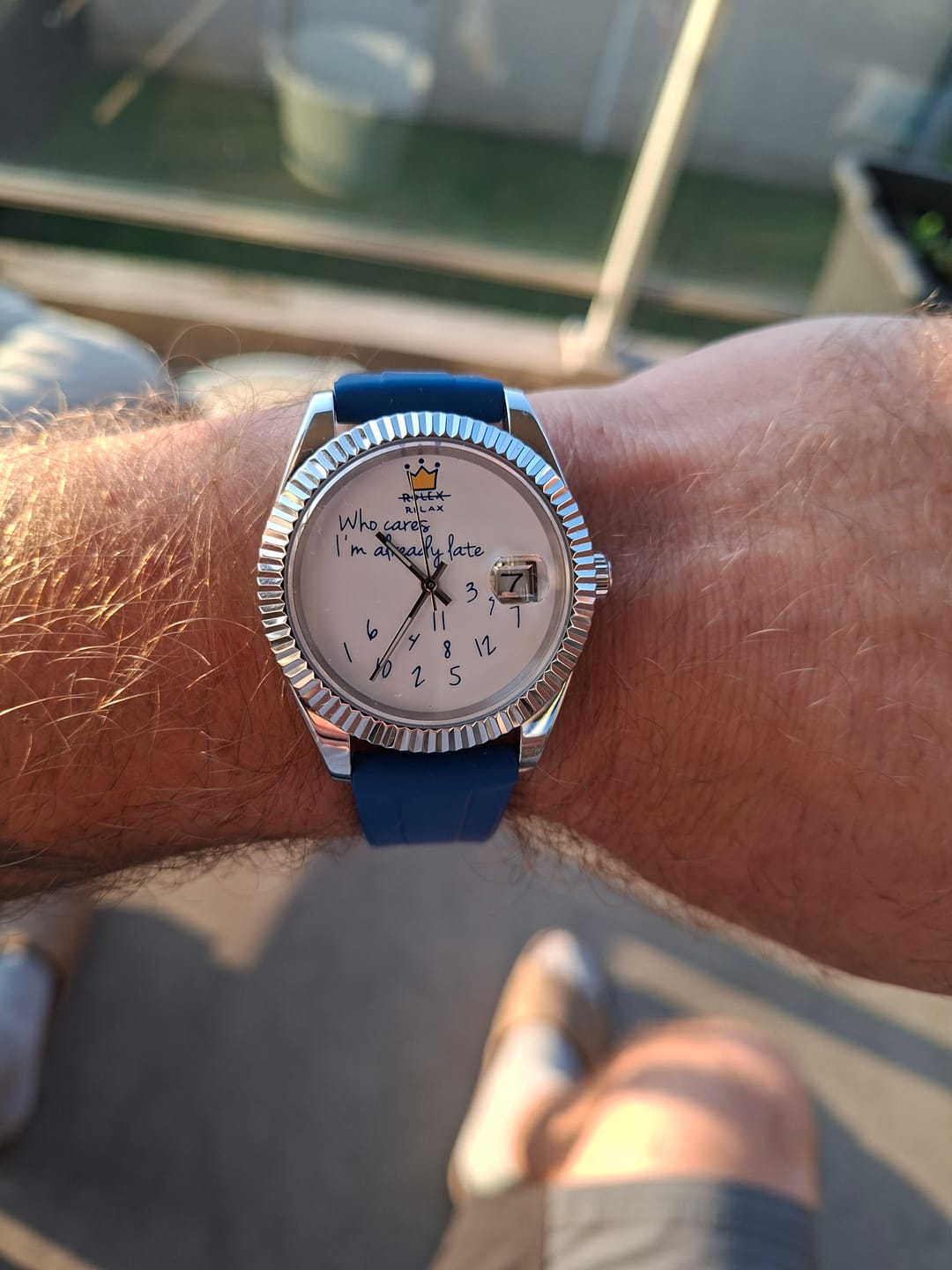 Customer photo review of EONDATE MAXI FLUORO WATCH