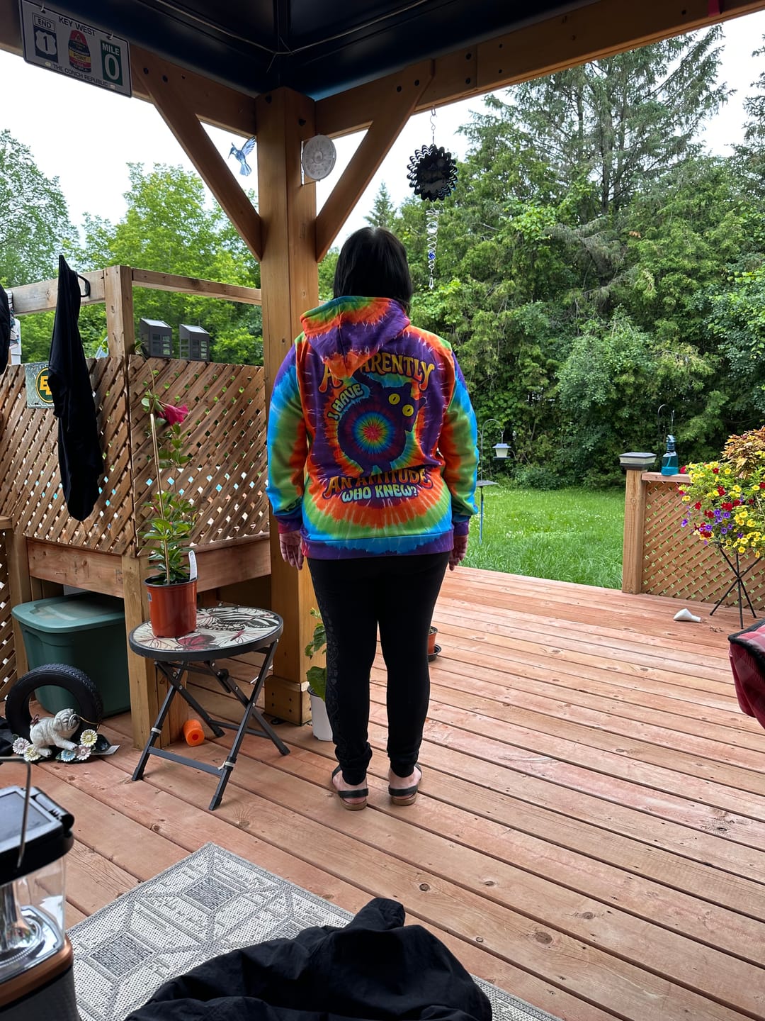 Customer photo review of APPARENTLY I HAVE AN ATTITUDE WHO KNEW CAT ALL OVER PRINT - TLNO0203261