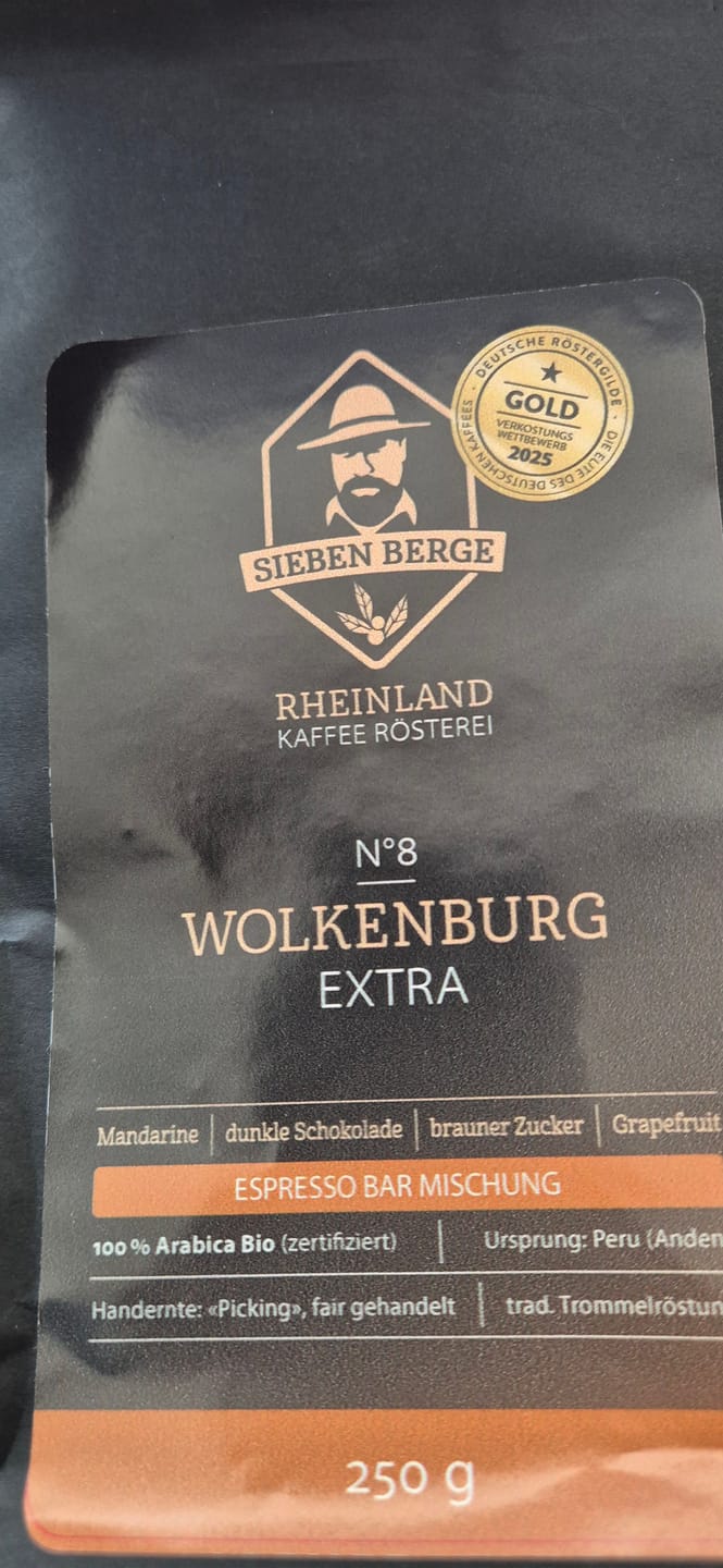 Customer photo review of N°8 Wolkenburg Extra - Bio Espresso Bar Mischung mit außergewöhnlichem Charakter