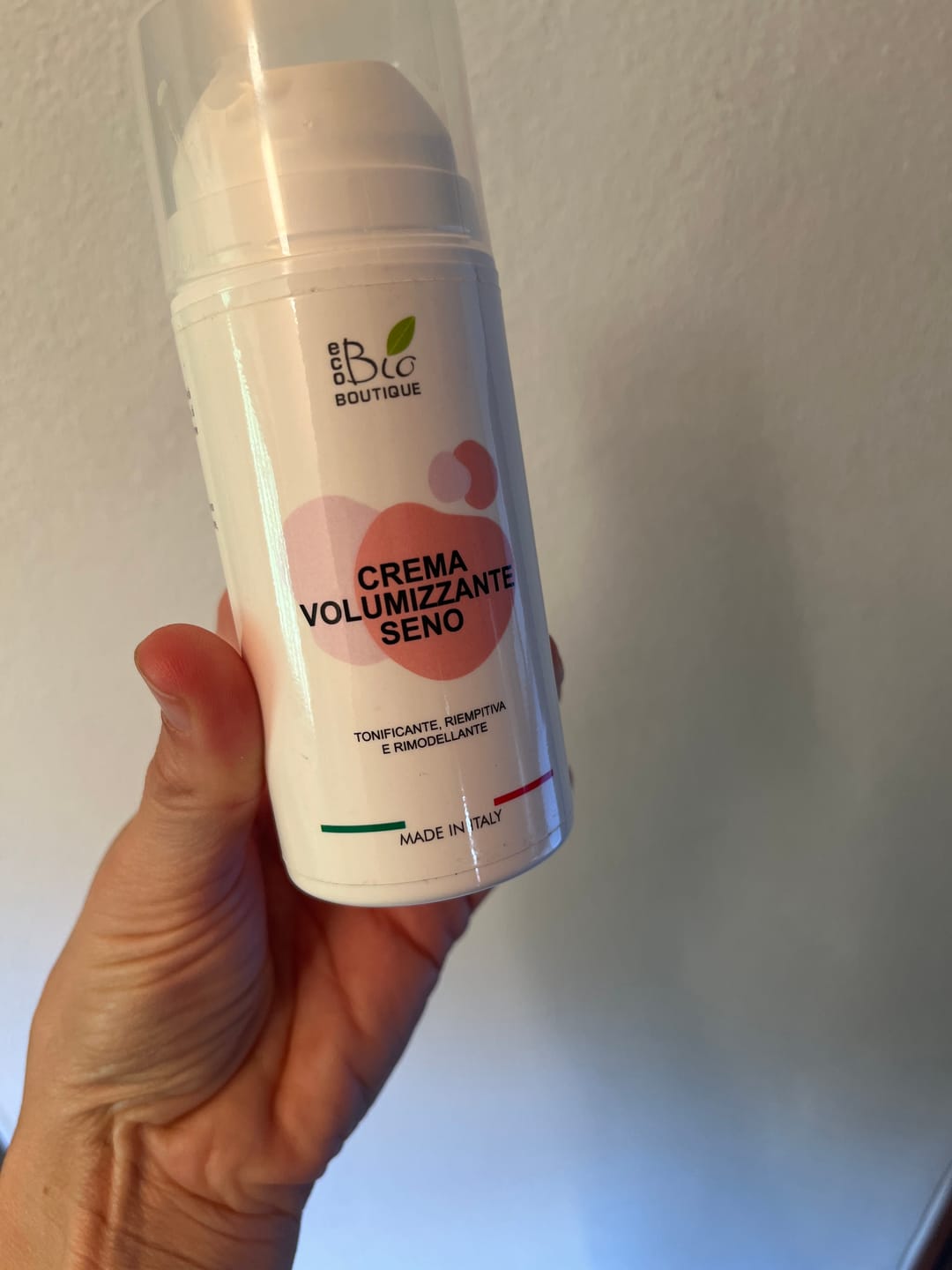 Customer photo review of Crema Volumizzante Seno