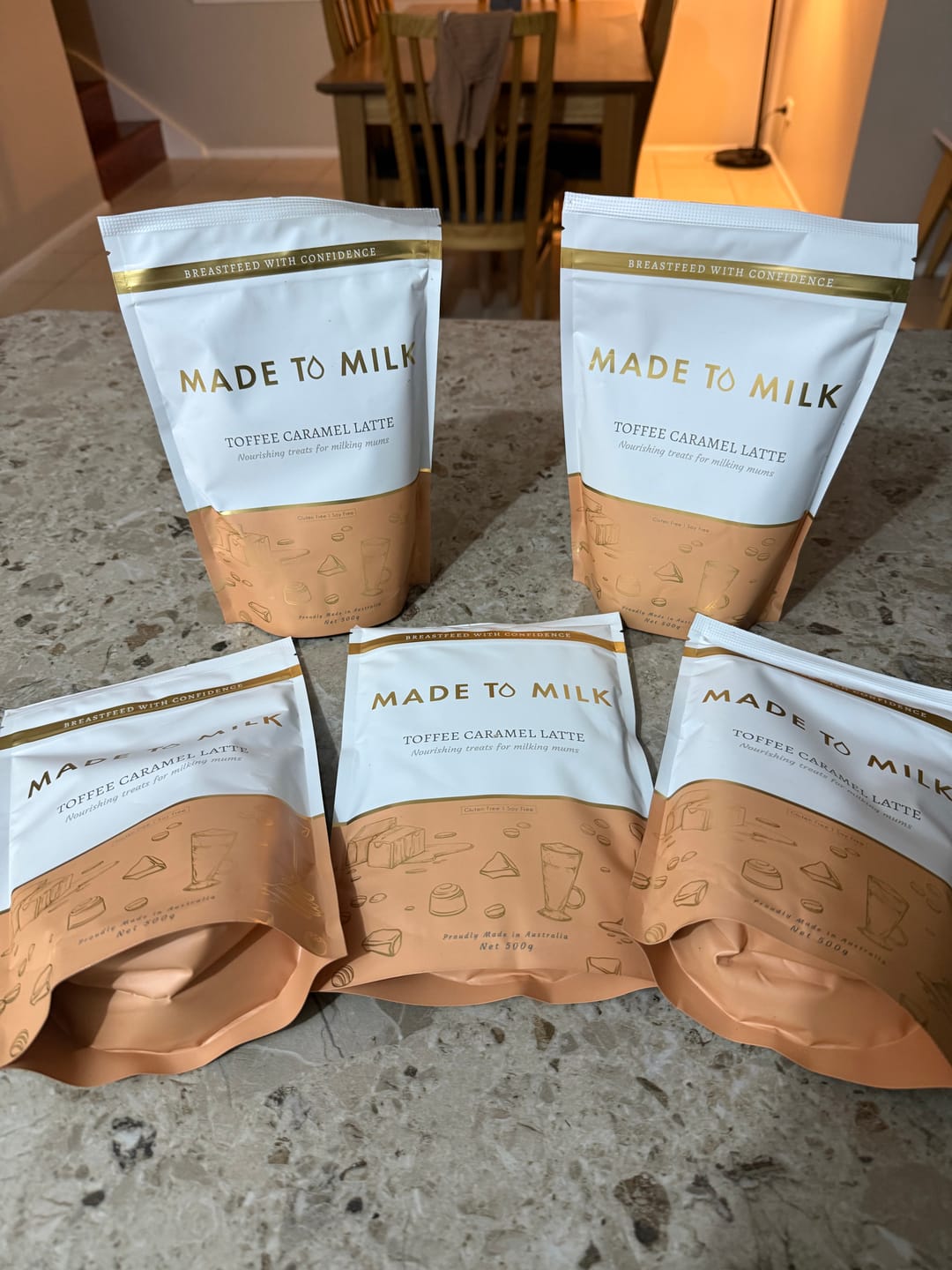 Customer photo review of Toffee Caramel Lactation Latte - GF